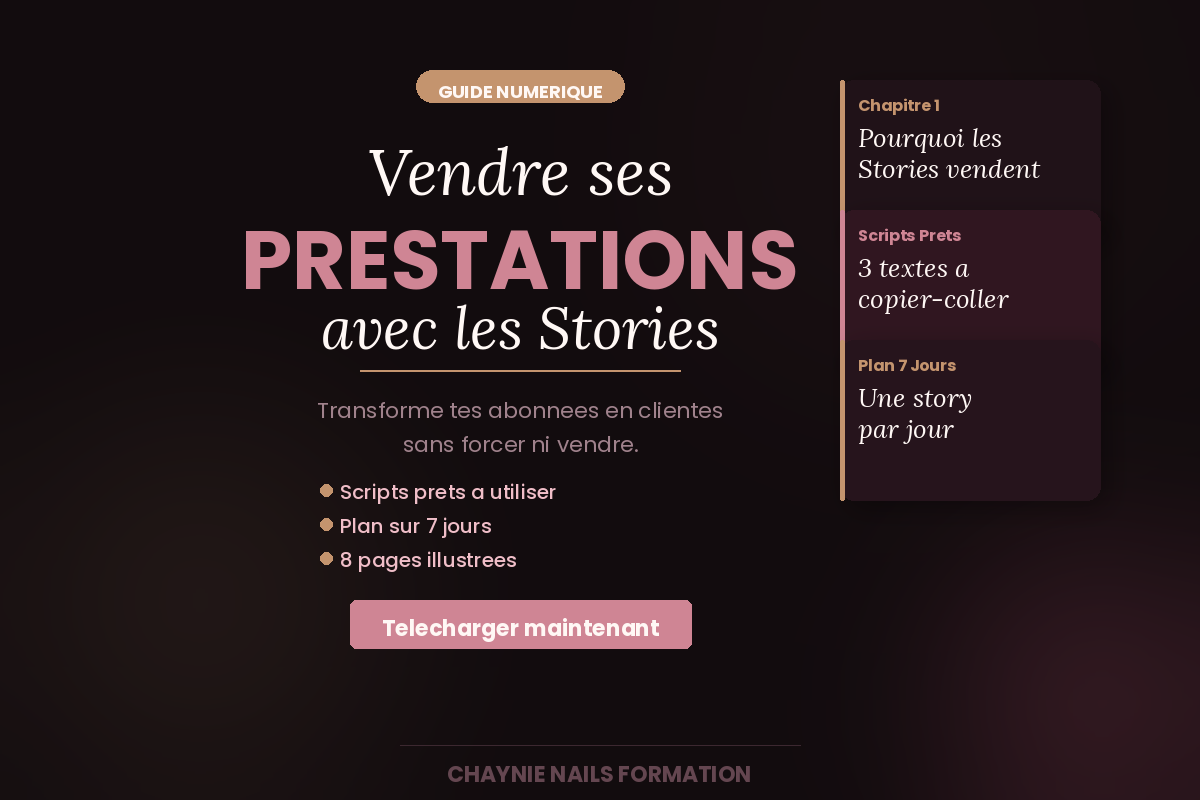 Vendre ses prestations avec les stories